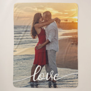 Create Your Love Romantic Photo Sherpa Blanket
