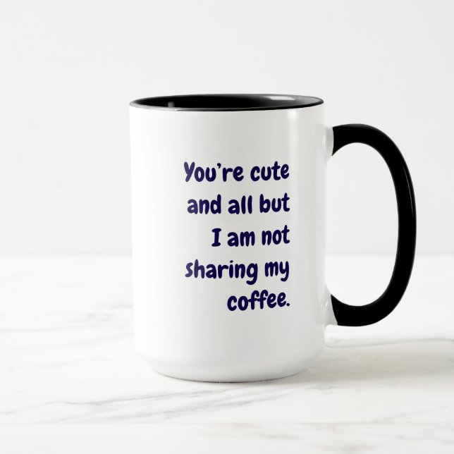 Create Your Minimalist Typography Funny Combo  Mug (Right)