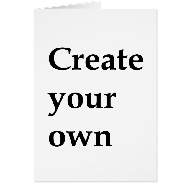 Create your own (Front)
