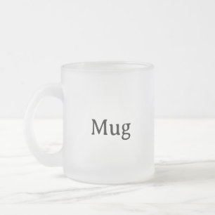 Create Your Own 10 oz Frosted Glass Coffee Mug
