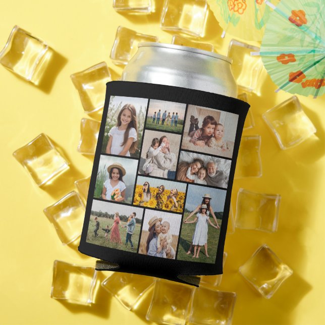 Create Your Own 10 Photo Collage Can Cooler (In Situ Summer)