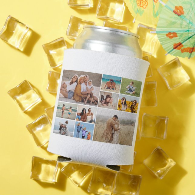 Create Your Own 10 Photo Collage Can Cooler (In Situ Summer)