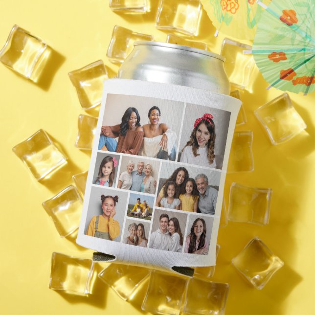 Create Your Own 10 Photo Collage Can Cooler (In Situ Summer)