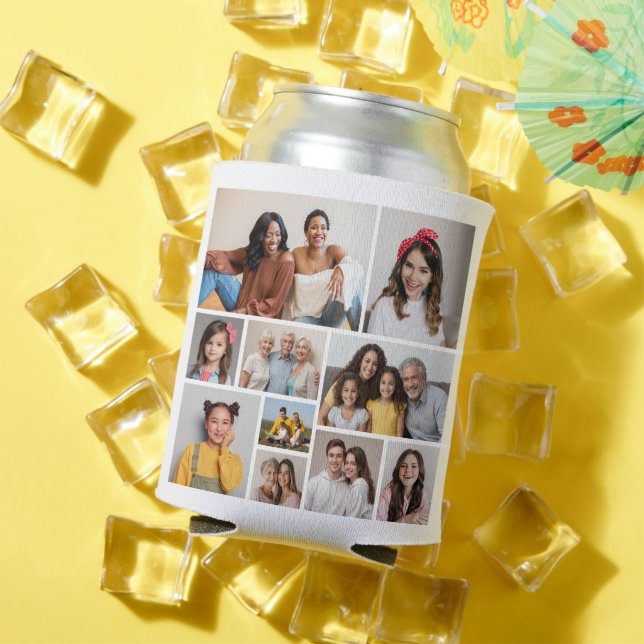 Create Your Own 10 Photo Collage Can Cooler (In Situ Summer)