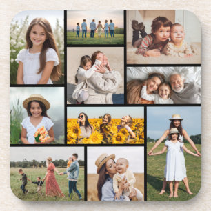 Create Your Own 10 Photo Collage Coaster