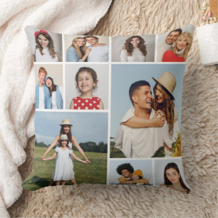 Create Your Own 10 Photo Collage Cushion