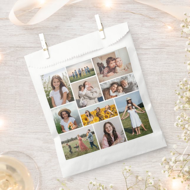 Create Your Own 10 Photo Collage Favour Bags (Clipped)