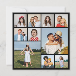 Create Your Own 10 Photo Collage Greeting Card