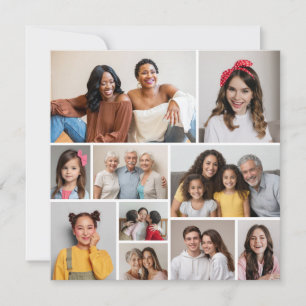 Create Your Own 10 Photo Collage Greeting Card
