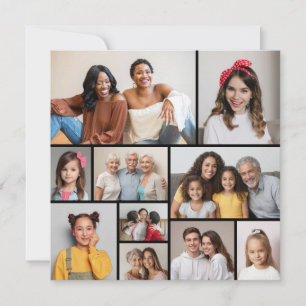 Create Your Own 10 Photo Collage Greeting Card