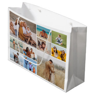 Create Your Own 10 Photo Collage Large Gift Bag