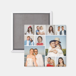Create Your Own 10 Photo Collage Magnet