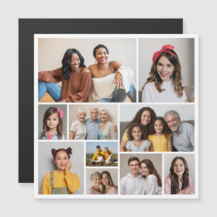 Create Your Own 10 Photo Collage Magnetic Card