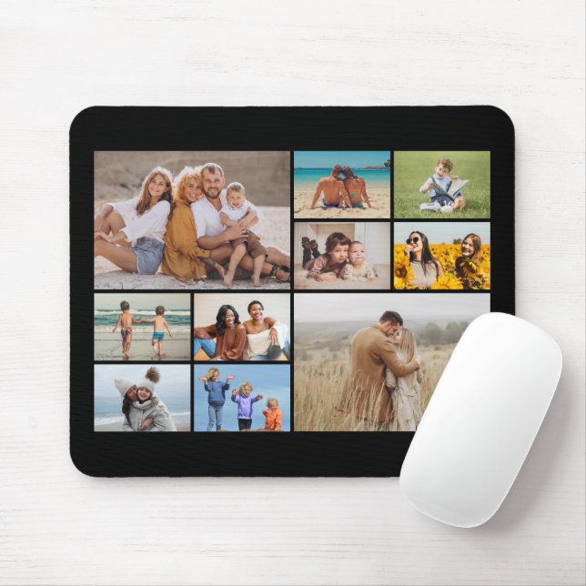 Create Your Own 10 Photo Collage Mouse Mat (With Mouse)