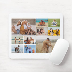 Create Your Own 10 Photo Collage Mouse Mat