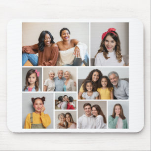 Create Your Own 10 Photo Collage Mouse Mat