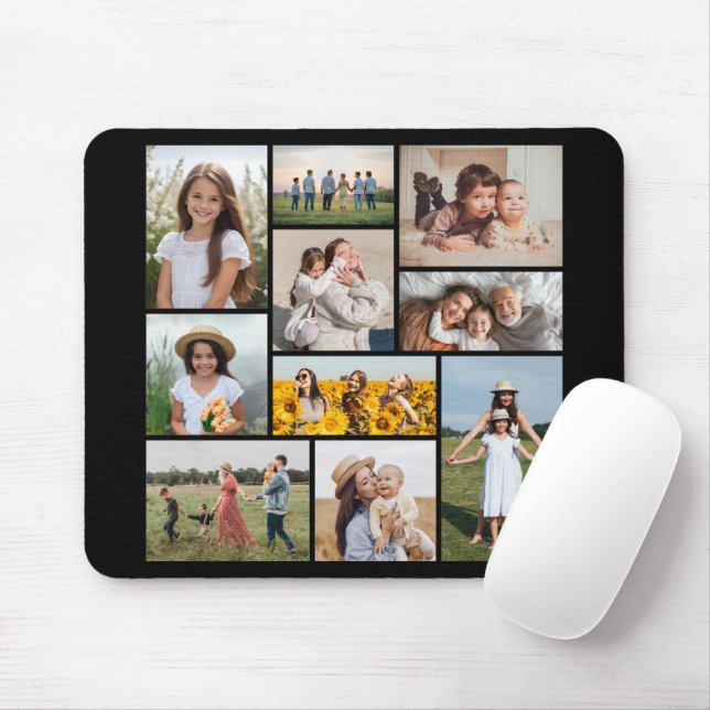 Create Your Own 10 Photo Collage Mouse Mat (With Mouse)