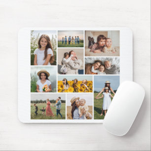 Create Your Own 10 Photo Collage Mouse Mat