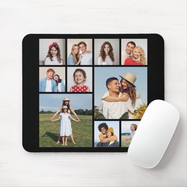 Create Your Own 10 Photo Collage Mouse Mat (With Mouse)