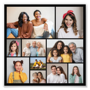 Create Your Own 10 Photo Collage Photo Enlargement Print
