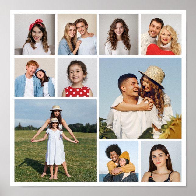 Create Your Own 10 Photo Collage  Poster (Front)