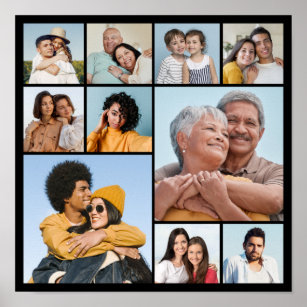 Create Your Own 10 Photo Collage Poster
