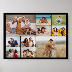 Create Your Own 10 Photo Collage Poster