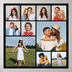 Create Your Own 10 Photo Collage  Poster