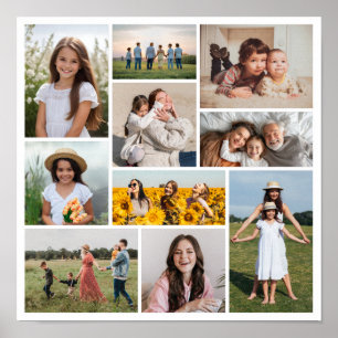 Create Your Own 10 Photo Collage Poster
