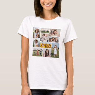Create Your Own 10 Photo Collage  T-Shirt