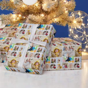 Create Your Own 10 Photo Collage Wrapping Paper