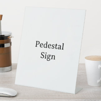 Create Your Own 10" X 12" Plastic Pedestal Sign