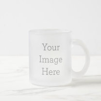 Create Your Own 10oz Frosted Glass Coffee Mug