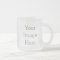Create Your Own 10oz Frosted Glass Coffee Mug