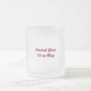 Create Your Own 10oz Frosted Glass Coffee Mug
