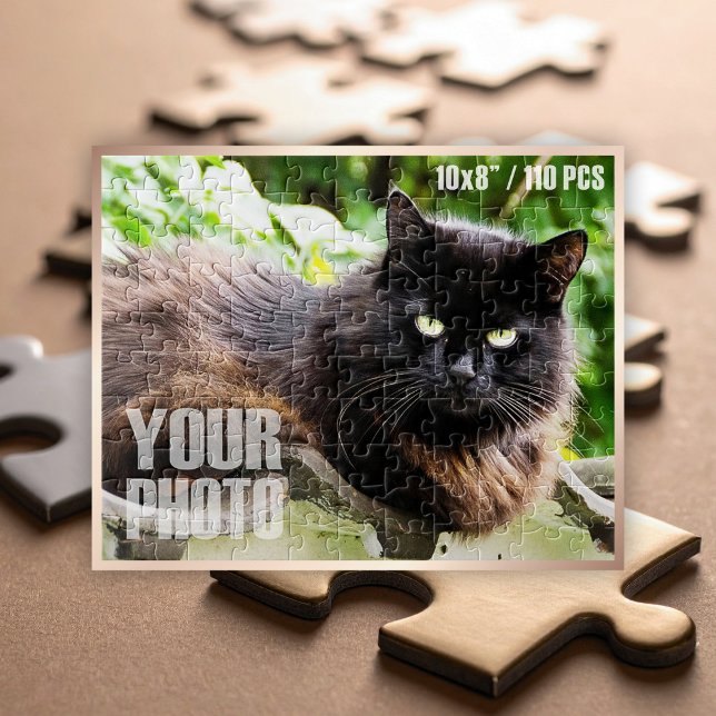 Create Your Own 10x8”/110 Pieces Custom Pet Photo Jigsaw Puzzle (Custom Photo Puzzle - 10x8" / 110 Pieces)