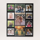 Create Your Own 11 Family Photo Collage Black