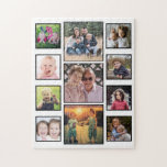Create Your Own 11 Family Photo Collage White Jigsaw Puzzle<br><div class="desc">Family photo collage puzzle to personalise with 11 favourite photos.</div>