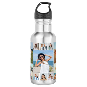 Create Your Own 11 Photo Collage 532 Ml Water Bottle