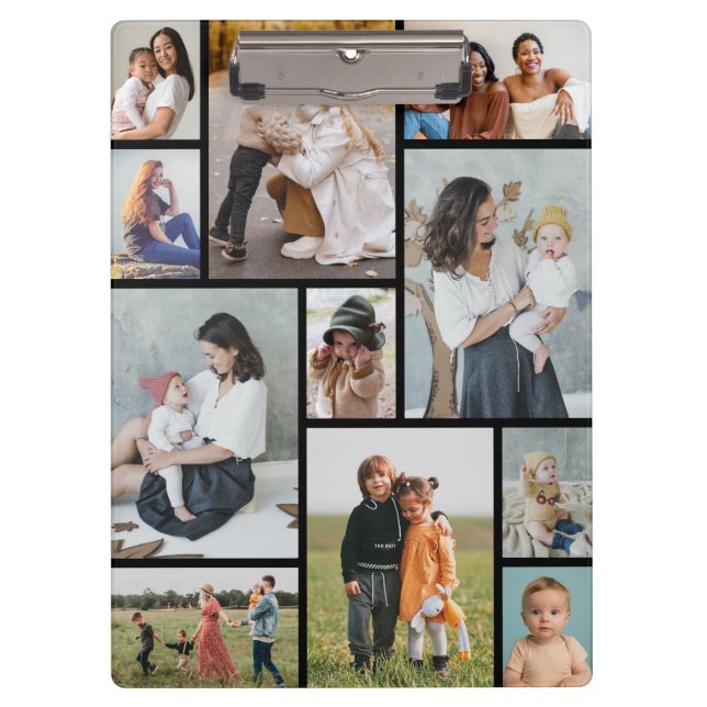 Create Your Own 11 Photo Collage Clipboard (Front)
