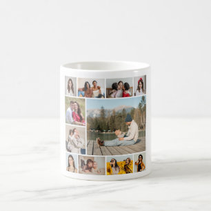 Create Your Own  11 Photo Collage Coffee Mug