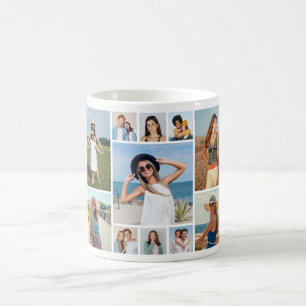 Create Your Own 11 Photo Collage Coffee Mug