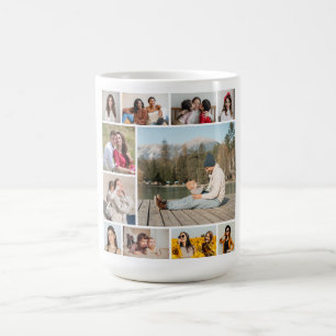 Create Your Own 11 Photo Collage Coffee Mug