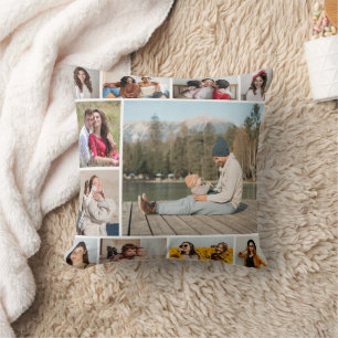 Create Your Own 11 Photo Collage  Cushion