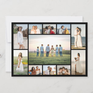 Create Your Own 11 Photo Collage Flat Card