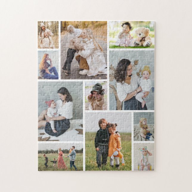 Create Your Own 11 Photo Collage Jigsaw Puzzle (Vertical)