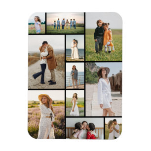 Create Your Own 11 Photo Collage  Magnet