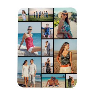 Create Your Own 11 Photo Collage  Magnet