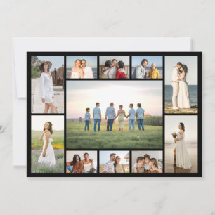 Create Your Own 11 Photo Collage Magnetic Card