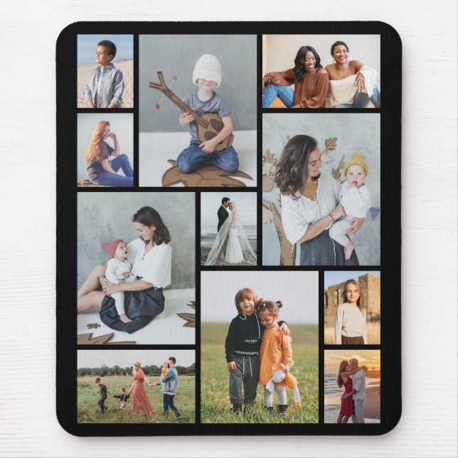 Create Your Own 11 Photo Collage Mouse Mat (Front)